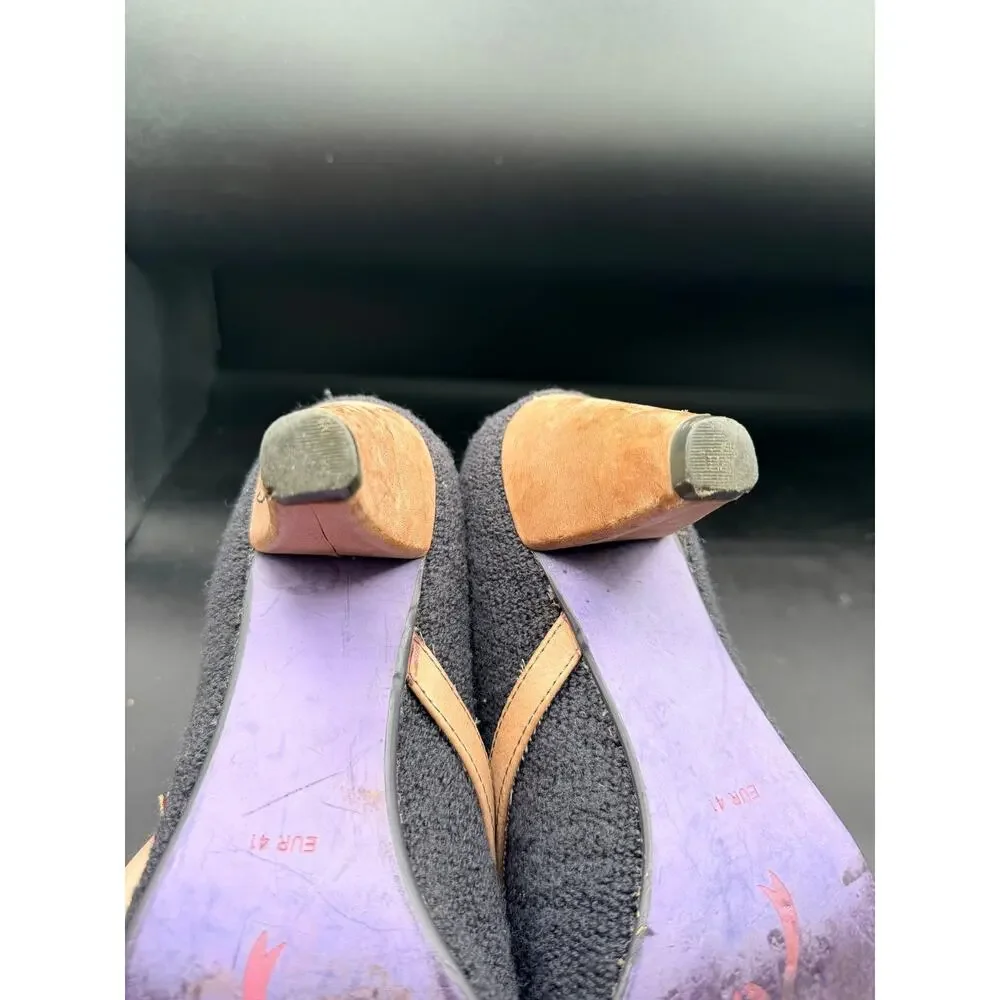 Poetic License Open for Business Booties EU 41 US 10 Wool Heels